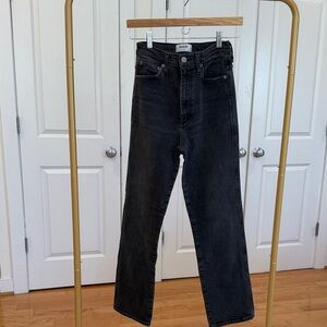 Agolde Charcoal Straight Leg Jeans